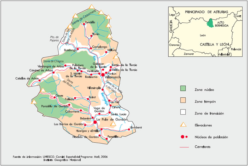 Alto Bernesga - Plano de Ubicación