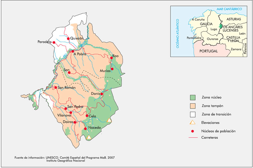 Os Ancares Lucenses - Plano de ubicación
