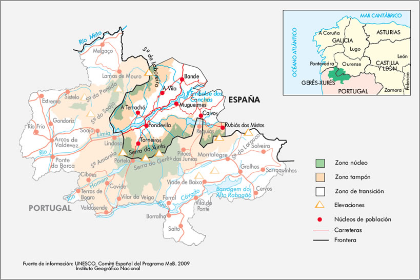 Transfronteriza Gêres - Xurés - Plano de ubicación