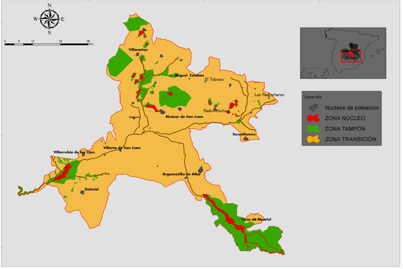 La Mancha Húmeda - Plano de ubicación