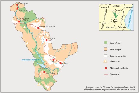 Mapa del Alto Turia